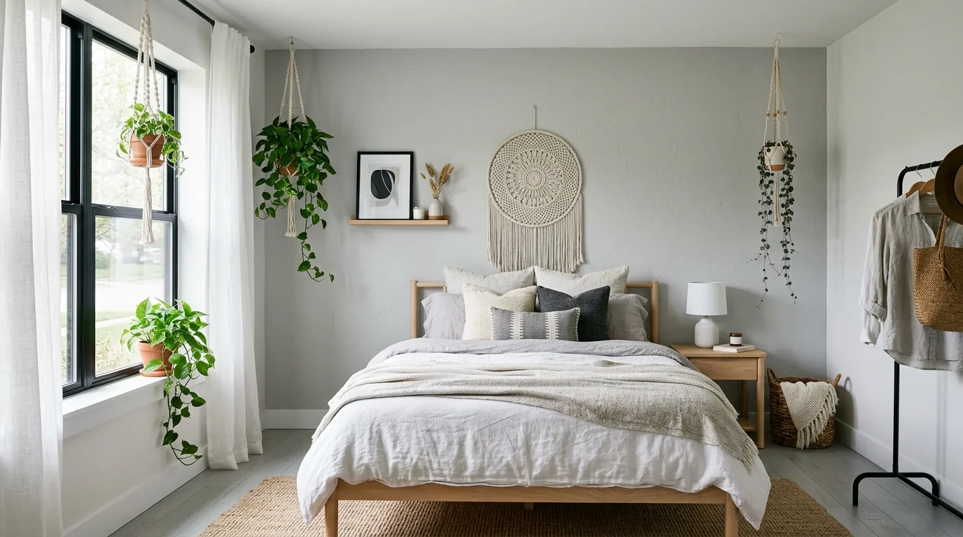 Bring in rattan or cane for natural detail